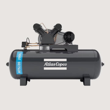 Imagem destaque do equipamento compressor de ar elétrico.